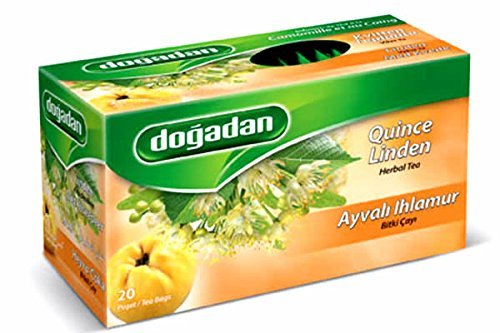 Turkish Dogadan Herbal Linden and Quince Tea, 20 Teabags – Sahar Brand