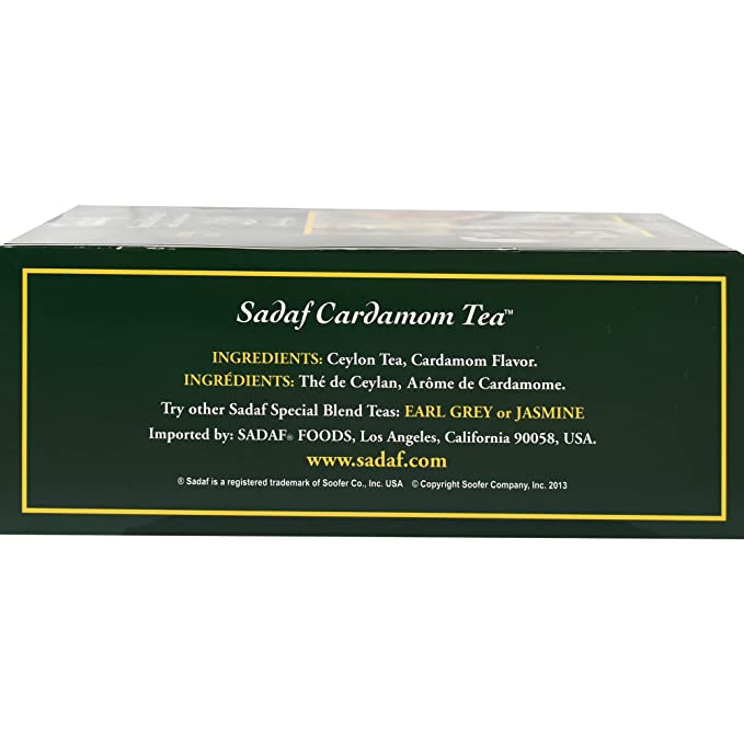 Sadiq Tea Sadaf Special Blend Tea Cardamom 100 Tea bags – Sahar Brand